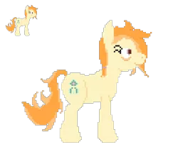 Size: 488x404 | Tagged: safe, artist:cammy, derpibooru import, oc, oc:safe haven, unofficial characters only, pony, pixel art, simple background, solo, sprite, tired, transparent background