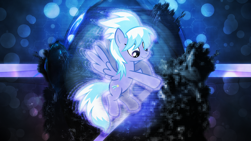 Size: 3840x2160 | Tagged: safe, artist:atmospark, artist:game-beatx14, derpibooru import, edit, cloudchaser, pegasus, pony, solo, wallpaper, wallpaper edit