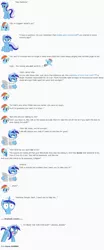 Size: 849x2046 | Tagged: artist:dziadek1990, conversation, derpibooru import, dialogue, emotes, emote story, emote story:sweet regret, emote story:two storylines collide, minuette, rainbow dash, reddit, safe, slice of life, text