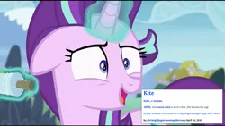 Size: 1280x720 | Tagged: suggestive, derpibooru import, edit, edited screencap, screencap, starlight glimmer, pony, rock solid friendship, implied lesbian, solo, that pony sure does love kites, urban dictionary