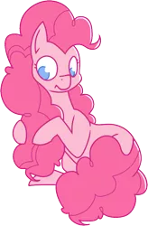 Size: 552x839 | Tagged: safe, artist:amazingmollusk, derpibooru import, pinkie pie, earth pony, pony, long hair, mane, pie daily, poof, simple background, solo, transparent background