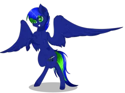 Size: 2980x2213 | Tagged: safe, artist:little-sketches, derpibooru import, oc, unofficial characters only, pegasus, pony, colored pupils, commission, eye clipping through hair, green eyes, male, rearing, simple background, smiling, solo, spread wings, stallion, transparent background, wings