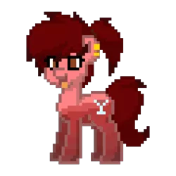 Size: 600x600 | Tagged: aquine, artist:radical user 76, derpibooru import, food pony, oc, oc:red wine, original species, pixel art, pony town, safe, simple background, soda pony, solo, transparent background, unofficial characters only