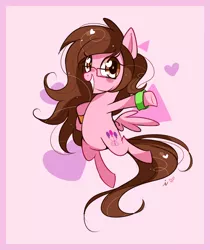 Size: 1000x1189 | Tagged: safe, artist:ipun, derpibooru import, oc, oc:sparkle bliss, unofficial characters only, pegasus, pony, female, glasses, heart eyes, mare, solo, wingding eyes