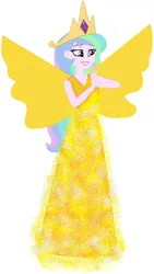 Size: 447x795 | Tagged: safe, artist:selenaede, artist:user15432, derpibooru import, princess celestia, fairy, human, equestria girls, base used, crossover, disney, disney fairies, fairies are magic, fairy wings, humanized, pixie dust, principal celestia, queen clarion, simple background, solo, white background, winged humanization, wings