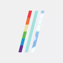 Size: 1000x1000 | Tagged: safe, artist:respin, derpibooru import, rainbow dash, pony, album, album cover, cloud, implied rainbow dash, minimalist, modern art, music, rainbow, respin, simple, simple background, sky