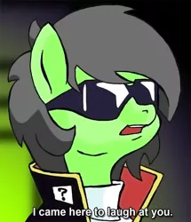 Size: 619x720 | Tagged: safe, artist:lockhe4rt, derpibooru import, oc, oc:anonfilly, ponified, unofficial characters only, pony, bust, char aznable, female, filly, gundam, solo, sunglasses, zeta gundam