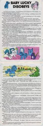 Size: 575x1666 | Tagged: baby lucky, comic, comic:my little pony (g1), derpibooru import, dragon, dream castle, fog, g1, majesty, mist, official, parenting, playing, safe, spike (g1), story, twilight sparkle, will o' the wisp