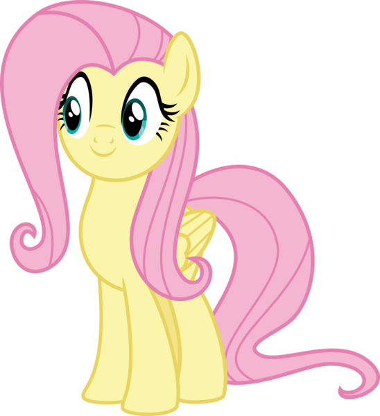 Size: 4661x5106 | Tagged: safe, artist:osipush, derpibooru import, fluttershy, pegasus, pony, absurd resolution, c:, cute, female, interested, mare, shyabetes, simple background, smiling, solo, transparent background, vector