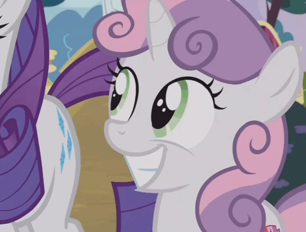 Size: 627x475 | Tagged: safe, derpibooru import, screencap, sweetie belle, pony, forever filly, animated, disappointed, gif, sigh