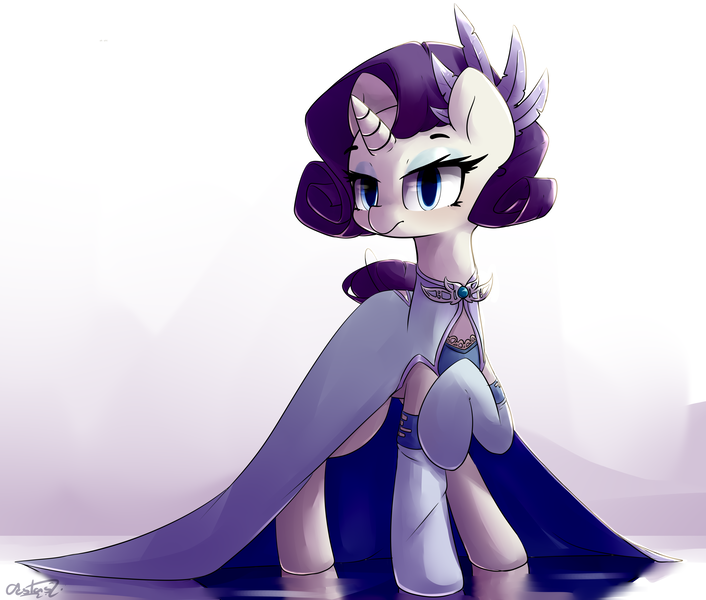 Size: 5000x4250 | Tagged: safe, artist:bloodatius, derpibooru import, rarity, pony, unicorn, absurd resolution, alternate hairstyle, beautiful, clothes, dress, female, looking at you, mare, raised hoof, solo