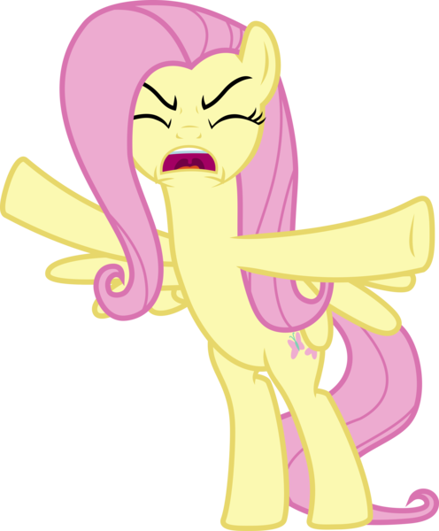 Size: 3000x3631 | Tagged: safe, artist:uponia, derpibooru import, fluttershy, pegasus, pony, fluttershy leans in, .svg available, bipedal, eyes closed, female, mare, open mouth, simple background, solo, transparent background, vector