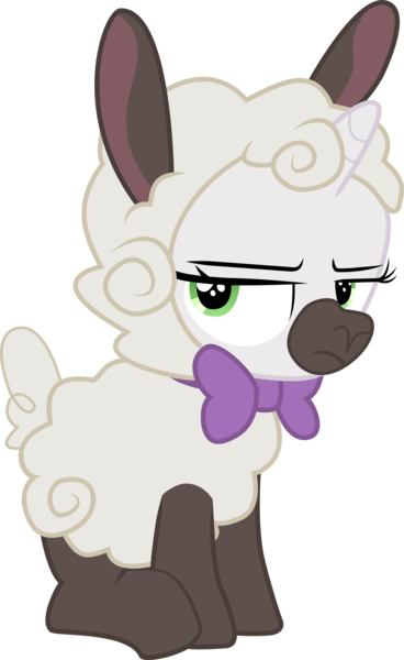 Size: 6137x9996 | Tagged: safe, artist:paganmuffin, derpibooru import, sweetie belle, pony, sheep, forever filly, absurd resolution, clothes, costume, cute, diasweetes, female, filly, hnnng, lamb, sheepie belle, simple background, solo, sweetie belle is not amused, transparent background, unamused, vector