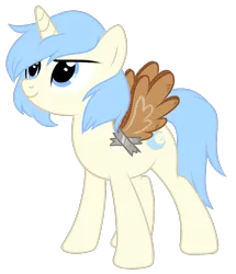 Size: 1077x1254 | Tagged: safe, artist:sharksicle, derpibooru import, oc, oc:celestial charm, unofficial characters only, pony, unicorn, base used, fake wings, femboy, male, seems legit, simple background, solo, stallion, transparent background