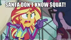 Size: 600x337 | Tagged: safe, derpibooru import, edit, edited screencap, screencap, sci-twi, sunset shimmer, twilight sparkle, equestria girls, friendship games, angry, ed edd n eddy, exploitable meme, fa-la-la-la-ed, image macro, meme, sunset yells at twilight