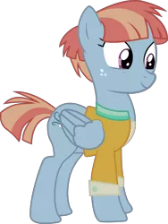 Size: 7509x10000 | Tagged: safe, artist:paganmuffin, derpibooru import, windy whistles, pegasus, pony, absurd resolution, clothes, female, mare, mother, simple background, smiling, solo, transparent background, vector