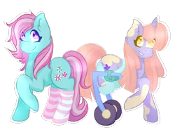 Size: 1400x1050 | Tagged: safe, artist:skele-pone, derpibooru import, minty, oc, oc:hello-essence, pony, amputee, clothes, congenital amputee, simple background, socks, striped socks, transparent background, wheelchair