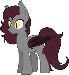 Size: 2695x2974 | Tagged: safe, artist:duskthebatpack, derpibooru import, oc, oc:rewrite auriar, unofficial characters only, bat pony, pony, cute, simple background, slit eyes, solo, transparent background, vector