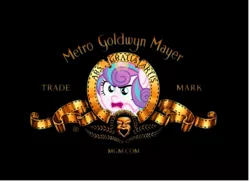 Size: 620x451 | Tagged: safe, derpibooru import, edit, edited screencap, screencap, princess flurry heart, pony, a flurry of emotions, closing logo, magic, metro-goldwyn-mayer, mgm, parody, pretending to be a bear, solo, telekinesis