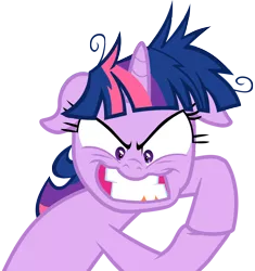 Size: 5398x5732 | Tagged: safe, artist:greenmachine987, derpibooru import, twilight sparkle, pony, unicorn, lesson zero, absurd resolution, faic, female, floppy ears, grin, gritted teeth, mare, simple background, smiling, solo, transparent background, twilight snapple, vector