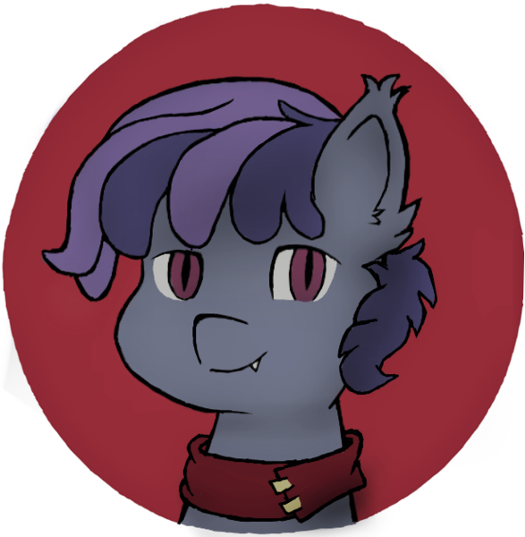 Size: 616x630 | Tagged: safe, artist:nopony435, derpibooru import, oc, oc:gladiolus, unofficial characters only, bat pony, pony, avatar, bat pony oc, clothes, cute, fluffy, male, scarf, simple background, smiling, solo, stallion, transparent background