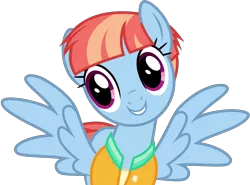 Size: 6304x4668 | Tagged: dead source, safe, artist:pink1ejack, derpibooru import, windy whistles, pegasus, pony, parental glideance, absurd resolution, clothes, cute, female, mare, mother, simple background, smiling, solo, spread wings, transparent background, vector, windybetes, wings