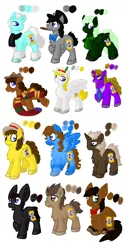 Size: 1080x2160 | Tagged: safe, artist:usagi-zakura, derpibooru import, doctor whooves, time turner, pony, eight doctor, eleventh doctor, fifth doctor, first doctor, fourth doctor, male, ninth doctor, reference sheet, second doctor, seventh doctor, sixth doctor, stallion, tenth doctor, third doctor, war doctor