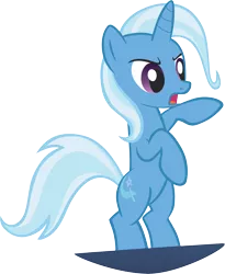 Size: 2419x2949 | Tagged: safe, artist:greseres, derpibooru import, trixie, pony, bipedal, high res, simple background, solo, transparent background, vector