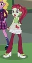 Size: 68x131 | Tagged: safe, derpibooru import, screencap, rose heart, taffy shade, equestria girls, friendship games, background human, bowtie, bracelet, clothes, cropped, crystal prep academy uniform, ear piercing, earring, heart, high heels, jewelry, open mouth, picture for breezies, piercing, school uniform, shoes, sock