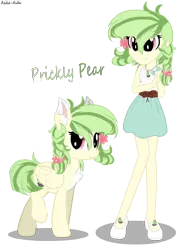 Size: 5955x7997 | Tagged: safe, artist:asika-aida, derpibooru import, oc, oc:prickly pear, unofficial characters only, pegasus, pony, equestria girls, absurd resolution, braid, chest fluff, clothes, commission, cute, equestria girls-ified, female, mare, mary janes, ocbetes, shoes, simple background, skirt, smiling, transparent background