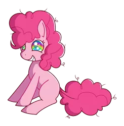 Size: 581x593 | Tagged: safe, artist:amazingmollusk, derpibooru import, pinkie pie, earth pony, pony, female, filly, filly pinkie pie, grin, happy, mare, pie daily, simple background, smiling, solo, transparent background, younger