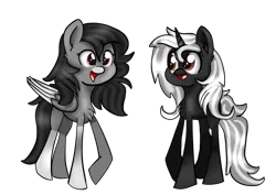 Size: 734x521 | Tagged: safe, artist:gamerzero158, derpibooru import, oc, oc:ghost quill, oc:silhouette, unofficial characters only, pony, cute, open mouth, raised hoof, simple background, transparent background