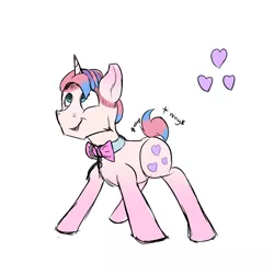 Size: 4000x4000 | Tagged: safe, artist:frostyb, derpibooru import, oc, oc:tri heart, unofficial characters only, pony, unicorn, cute, explicit source, male, simple background, solo, stallion, tail wag, white background