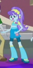 Size: 66x137 | Tagged: safe, derpibooru import, screencap, aqua blossom, indigo wreath, equestria girls, friendship games, background human, boots, bowtie, clothes, cropped, ear piercing, earring, flower, high heel boots, jewelry, picture for breezies, piercing, shoes, stairs