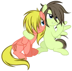 Size: 1280x1260 | Tagged: safe, artist:snowbunny0820, derpibooru import, oc, oc:fin, unofficial characters only, pegasus, pony, base used, female, male, mare, simple background, stallion, transparent background