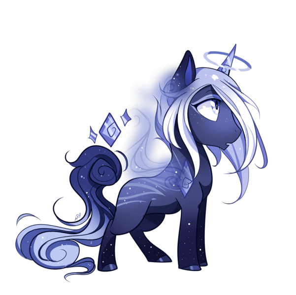 Size: 1000x998 | Tagged: safe, artist:ipun, derpibooru import, oc, oc:polaris, unofficial characters only, original species, pony, unicorn, chibi, male, simple background, solo, solutai, stallion, transparent background