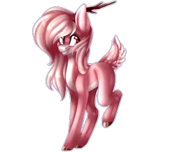 Size: 2300x2000 | Tagged: artist:immagoddampony, deer pony, derpibooru import, female, high res, oc, original species, safe, simple background, solo, transparent background, unofficial characters only