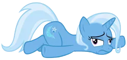 Size: 14800x7000 | Tagged: safe, artist:tardifice, derpibooru import, trixie, pony, unicorn, all bottled up, absurd resolution, derp, dizzy, female, mare, prone, simple background, solo, transparent background, vector