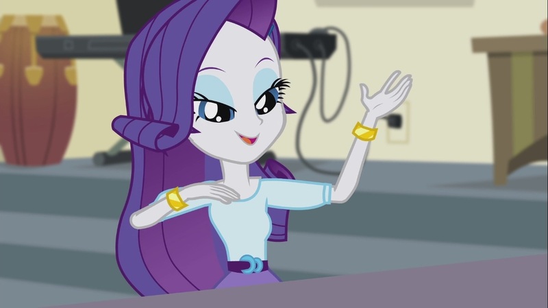 Size: 1100x618 | Tagged: safe, derpibooru import, screencap, rarity, equestria girls, player piano, rainbow rocks, bracelet, drums, jewelry, keyboard, lidded eyes, solo, xylophone