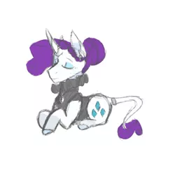 Size: 1024x1024 | Tagged: dead source, safe, artist:zosm, derpibooru import, rarity, classical unicorn, pony, unicorn, alternate hairstyle, clothes, cloven hooves, collar, doublet, dress, elizabethan, leonine tail, ruff (clothing), solo, unshorn fetlocks