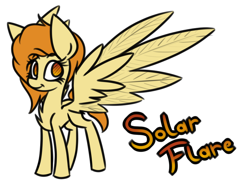 Size: 2200x1663 | Tagged: safe, artist:nekro-led, derpibooru import, oc, oc:solar flare, unofficial characters only, pegasus, pony, impossibly long feathers, simple background, white background