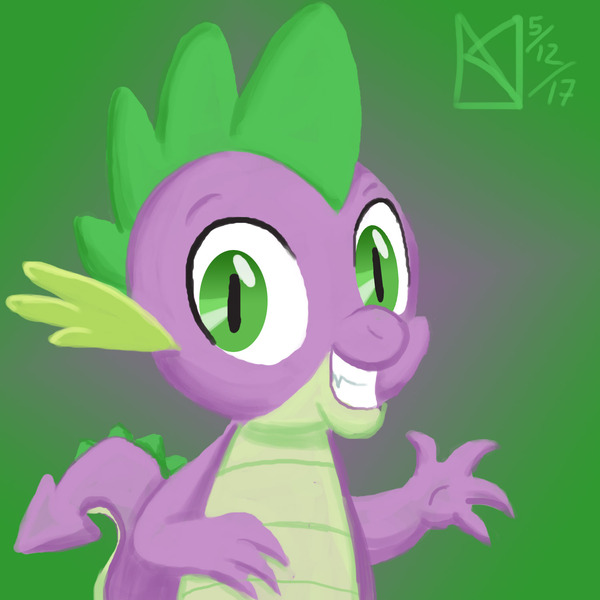 Size: 1500x1500 | Tagged: artist:kelseyleah, derpibooru import, dragon, safe, solo, spike