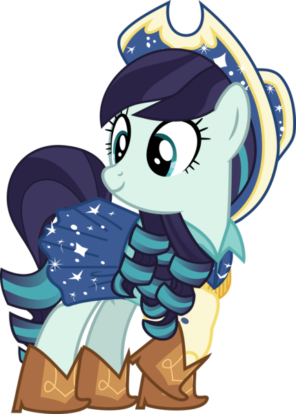 Size: 5065x7088 | Tagged: safe, artist:jhayarr23, derpibooru import, coloratura, earth pony, pony, absurd resolution, boots, clothes, cowboy boots, cowboy hat, female, hat, mare, raised hoof, rara, shoes, simple background, skirt, solo, transparent background