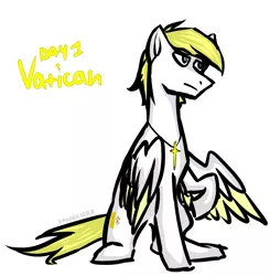 Size: 1537x1570 | Tagged: safe, artist:xanderserb, derpibooru import, oc, ponified, pony, nation ponies, solo, vatican