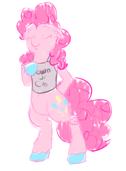 Size: 653x887 | Tagged: safe, artist:snafuangel, derpibooru import, pinkie pie, pony, bipedal, cis, cisphobia, drama, drama bait, feminist ponies, meme, mouthpiece, simple background, social justice warrior, standing up, transparent background