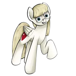 Size: 1400x1400 | Tagged: safe, artist:crashbrowns, derpibooru import, oc, oc:heart stabber, unofficial characters only, pegasus, pony, female, mare, raised hoof, simple background, solo, transparent background