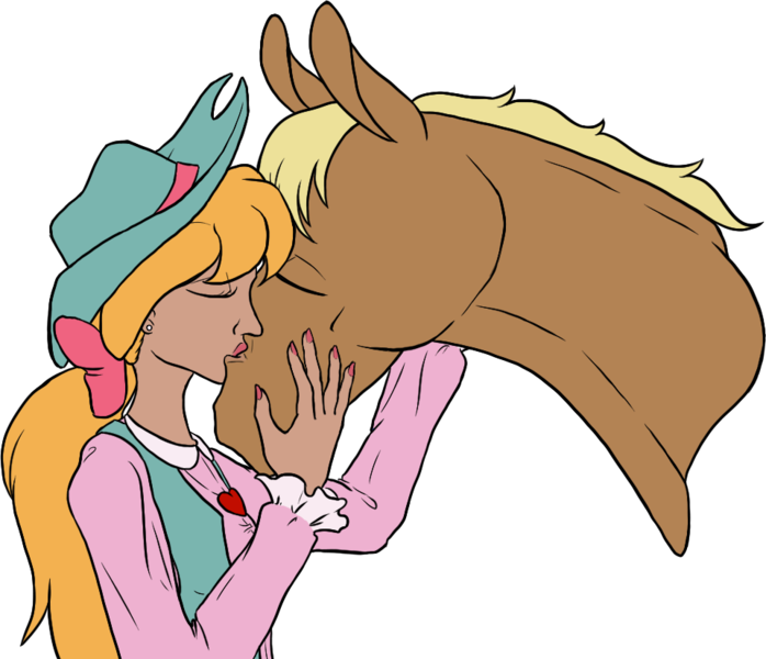 Size: 960x825 | Tagged: artist:quoting_mungo, bestiality, crack shipping, derpibooru import, eyes closed, female, g1, horse, human, interspecies, kissing, male, megan williams, misleading thumbnail, not salmon, oc, oc:manimal-horse, shipping, straight, suggestive, wat, when you see it