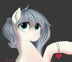 Size: 970x847 | Tagged: safe, artist:pony-tanker, derpibooru import, pony, gem, ruby, smiling, solo