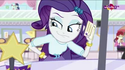 Size: 1600x900 | Tagged: safe, derpibooru import, screencap, bon bon, lyra heartstrings, nolan north, rarity, sweetie drops, dance magic, equestria girls, spoiler:eqg specials, background human, faic, teletoon