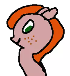 Size: 260x280 | Tagged: safe, artist:sparklesmart, derpibooru import, oc, oc:debra rose, unofficial characters only, pony, 1000 hours in ms paint, ms paint, not salmon, wat